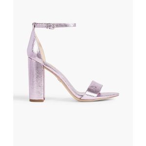 NWT Sam Edelman Yaro mirrored and lizard-effect leather sandals